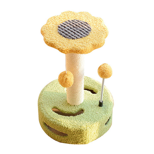 35cm Multifunctional Interactive Cat Tree with Tunnel Turntable