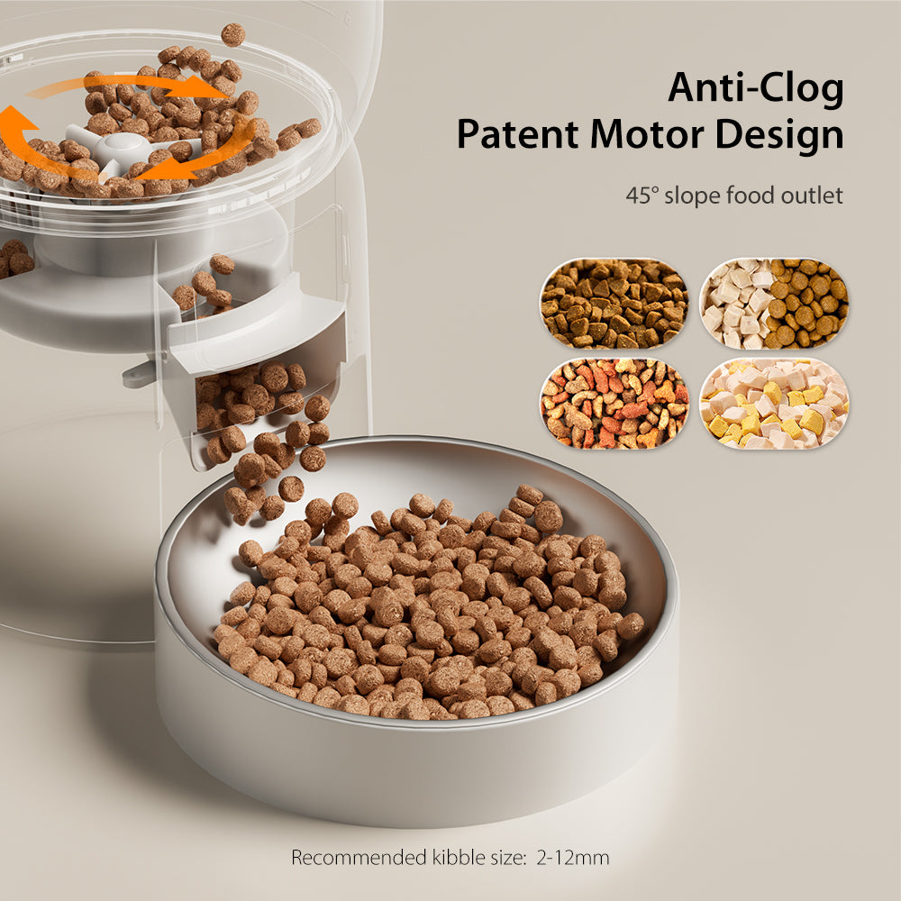 Automatic Pet Feeder with Camera , App-Controlled Pet - Food Dispenser