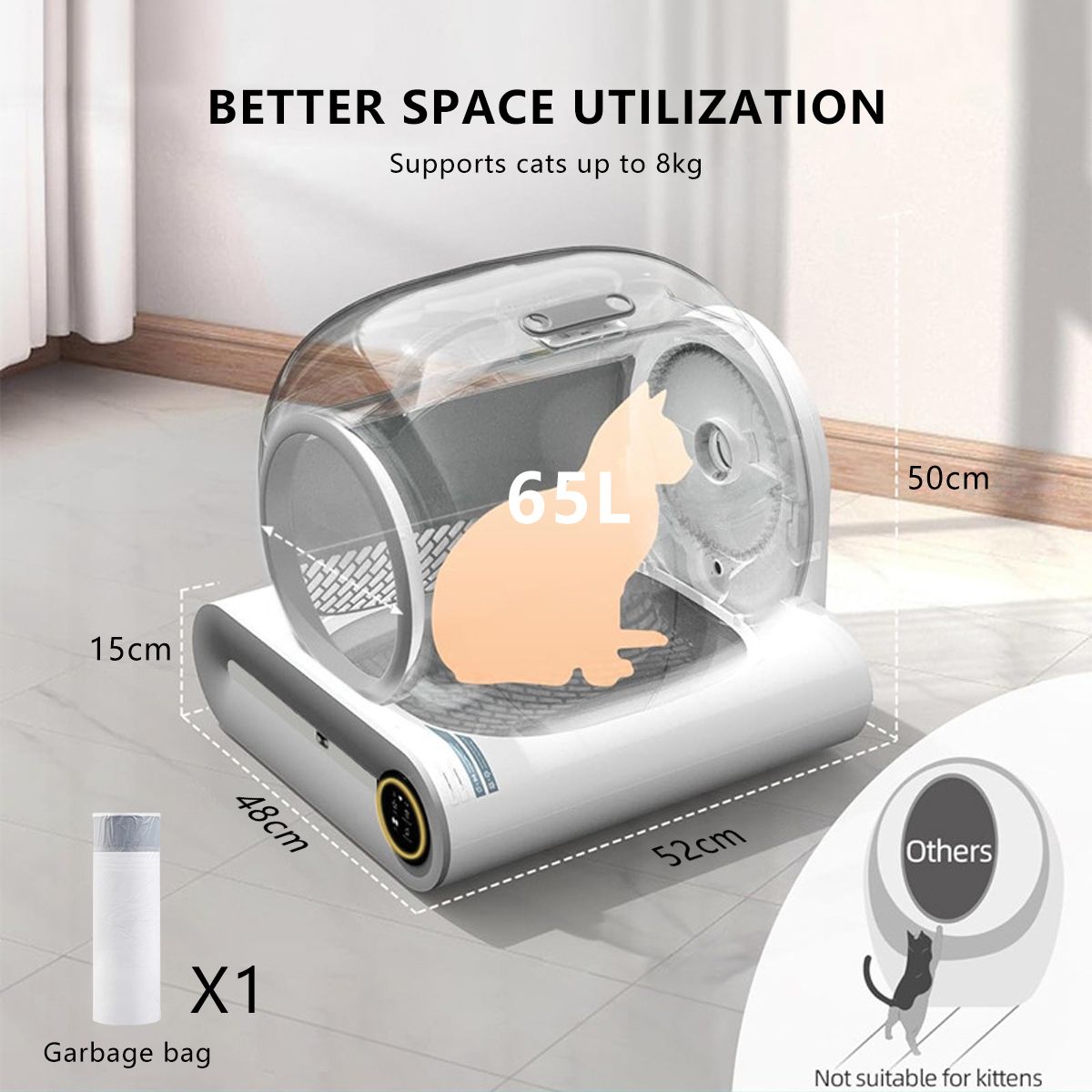 App-controlled Automatic Cat Litter Box